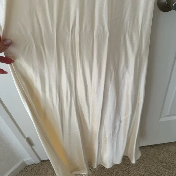 Reformation Cream Silk Maxi Dress - Picture 7 of 13